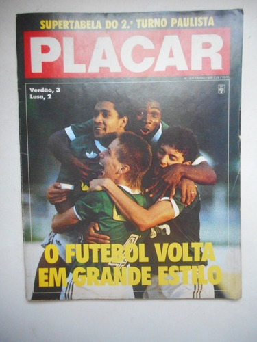  Revista Placar Nº 935 - Maio/1988 - Pôster Vitória 