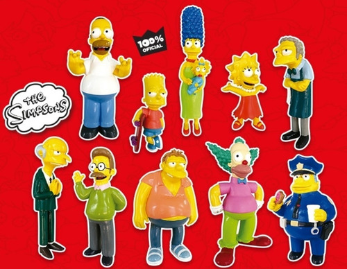 Figuras Los Simpsons Coleccion Completa Clarin X10 Sellado