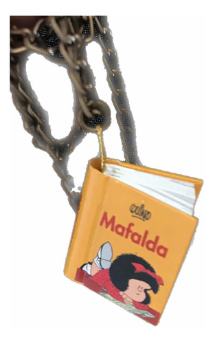 Collar Mafalda Regalo Original Mini Libro