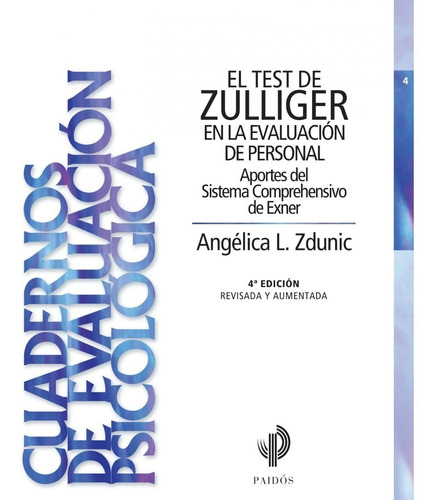 El Test De Zulliger En La Evaluación De Personal Zdunic, Ang