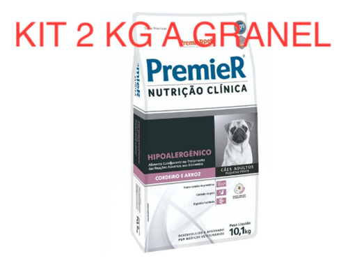 Kit 2 Kg A Granel Premier Nutrição Hipoalergenico Cordeiro
