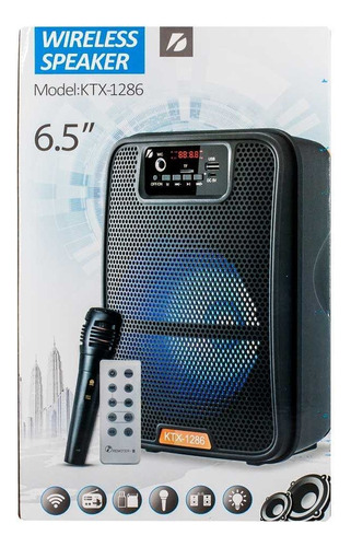 Parlante 6.5 Wireless Karaoke Con Control Y Microfono