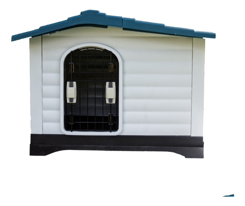 Casa Para Perro Raza Mediana Exterior Con Puerta Metálica