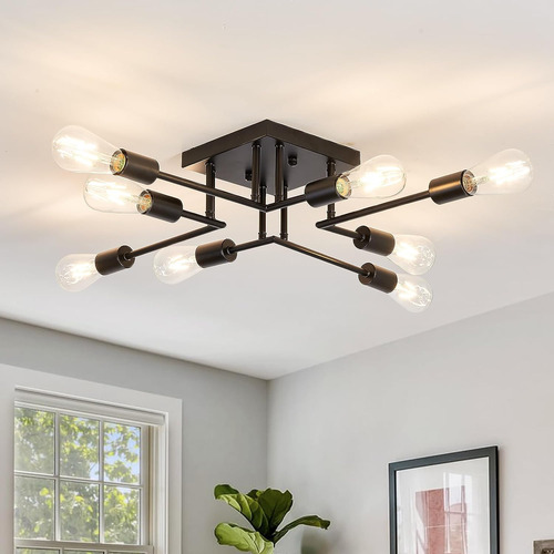 Asgyisa 8-lights Semi Flush Mount Ceiling Light Fixture M...