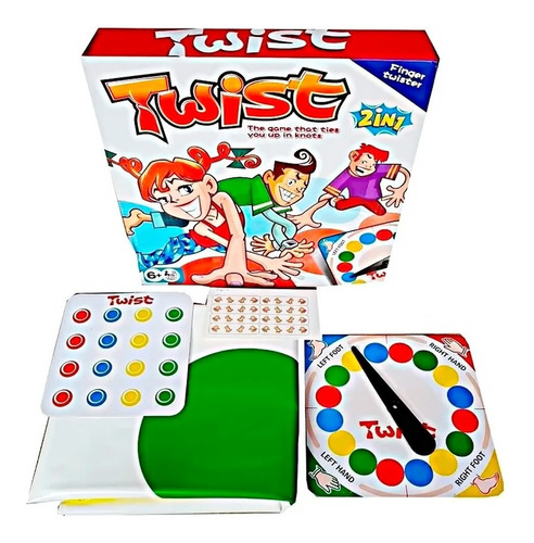 Juego Twister 2 En 1 Familia Twist Tapete 156cm Dedos Pies