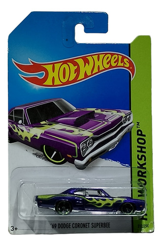 Hot Wheels 69 Dodge Coronet Super Bee  #212  2014