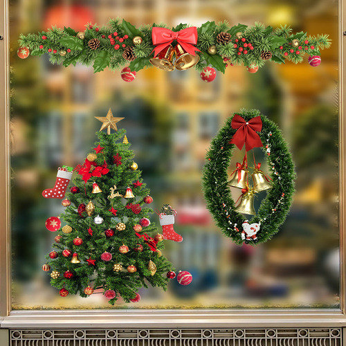 Pegatinas De Pared Navideñas Hd Para Decoración Del Hogar, L