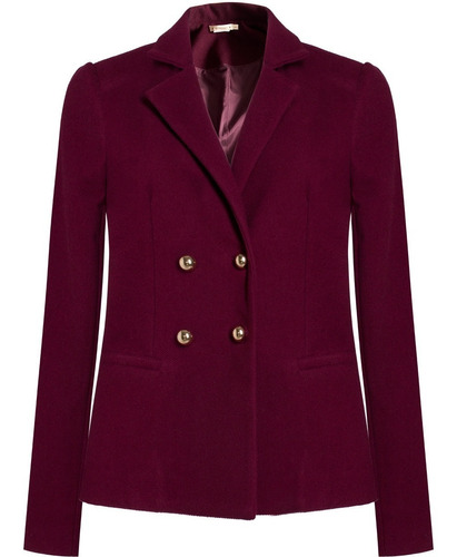 Blazer Feminino Alfaiataria Em Lã Feltro Seiki 310213