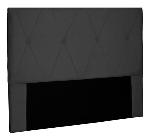Cabeceira Aquilla Para Cama Box Casal 140 Cm Suede Preto