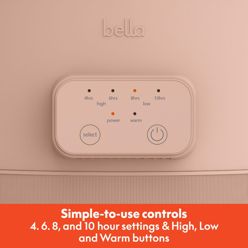 Olla De Cocción Lenta Programable Bella 60 Qt, De Cerámica