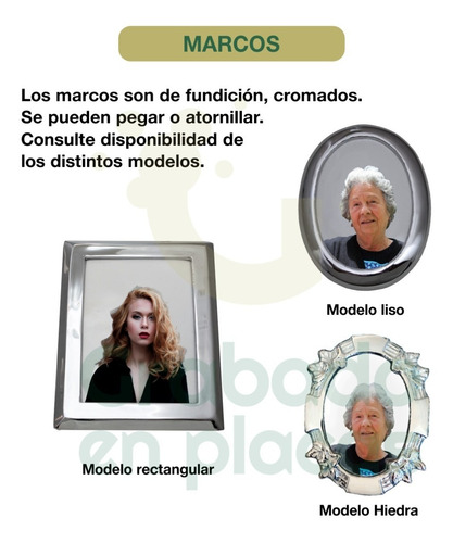 Imagen 9 de 10 de Placa Marmol Grabada 70x60cm. Para Cementerio + Foto 14x10