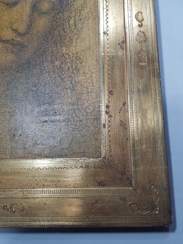 Imagen 8 de 8 de Antiguo Cuadro Lamina Virgen Marco Dorado Mag 57772