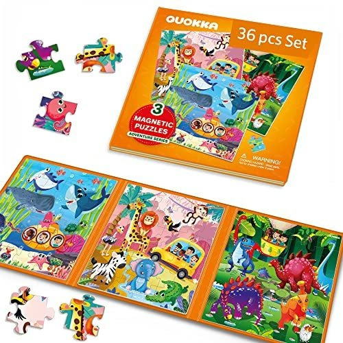 Puzzles Magnéticos Para Niños Edades 1-3 - 24 Piezas Ttvn7