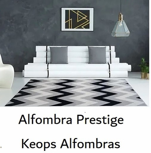 Alfombra Moderna Zig Zag / Chevron Dib Prestige 1,50 X 2,00