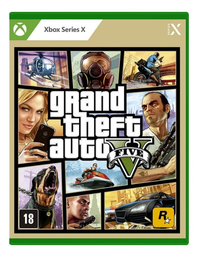 Jogo Grand Theft Auto V Gta 5 Xbox Series X Midia Fisica