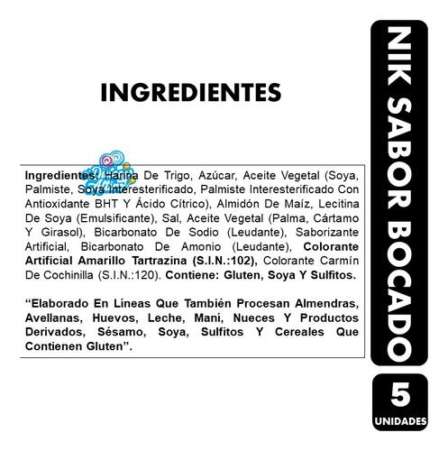 Galletas Nik Con Crema Sabor Bocado 71 Gr C/u (pack 5 Un)