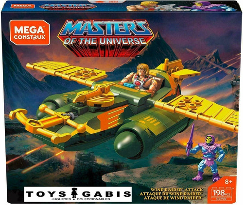 Master Of The Universe Mega Construx Wind Raider Ataque 198p