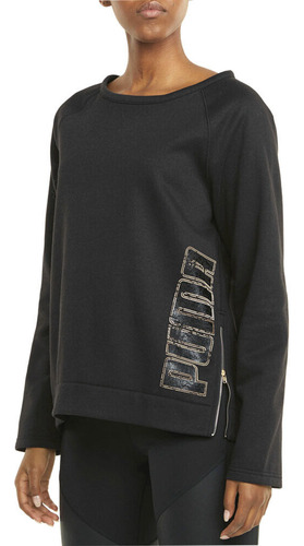 Sudadera Puma Moto Crew Para Mujer 521033-01