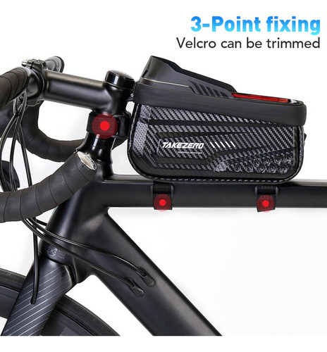 P Bolsa De Bicicleta Impermeable Con Marco De Tubo Frontal