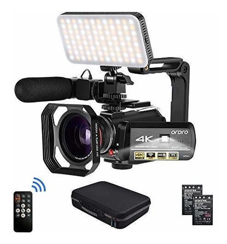 Videocamara 4k Video Camera, Ordro Hd 1080p 60fps Vlog