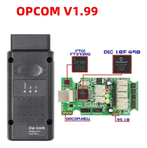 (199 #mold) Chip Obd2 Op-com Opcom V1.70 V1.78 V1.99 Ferrame