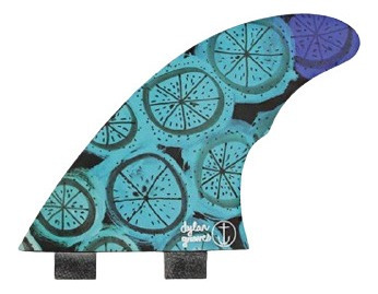 Imagen 3 de 6 de Quillas Surf Fcs Captain Fin Dylan Graves Twin Tab Medium