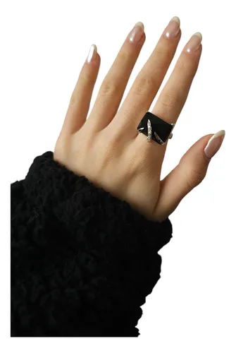 Anillo onix negro deals