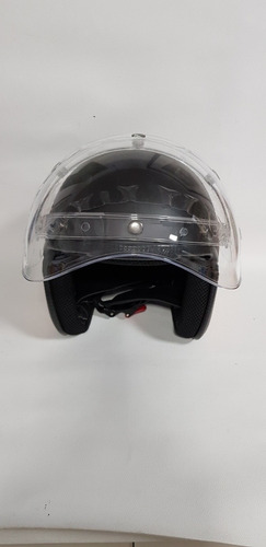Imagem 3 de 4 de Capacete Oldschool Com Viseira - Rebaixado - Pronta Entrega!