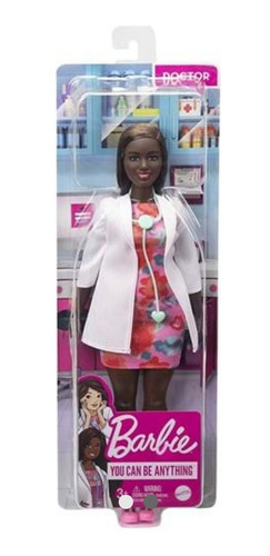 Imagen 1 de 2 de Muñeca Barbie Doctora 28 Cms. Morena, Exclusiva.