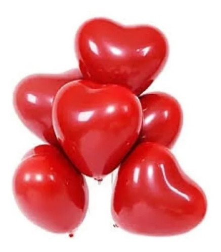 Dada® Globos Látex Corazón Día Amor San Valentin X 100un