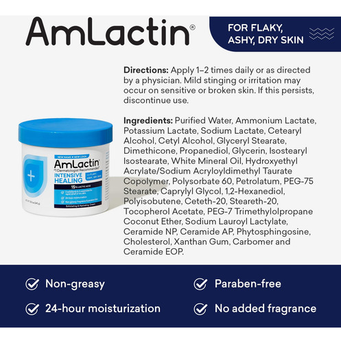 Crema Corporal Amlactin Intensive Healing, 355 Ml, Exfoliant