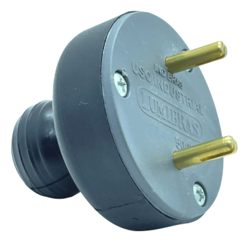 Plugue Pino Macho Industrial 2x30a Nylon Lumibras