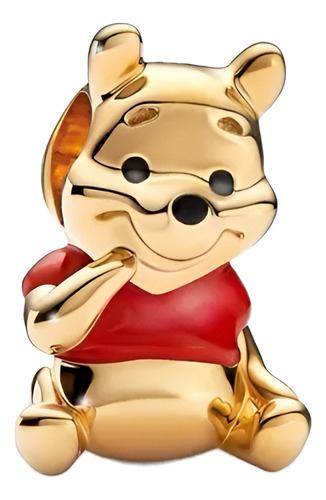 Charm Pandor4 Modelo Disney Winnie Pooh Plata S925