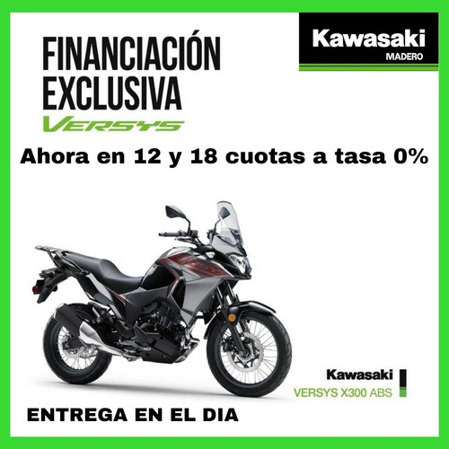 Imagen 1 de 10 de Kawasaki Versys 300 Abs Kawasaki Madero 18 Cuotas S/interes