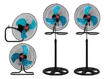 Comprar 2 Pzs Ventilador Pedestal Piso Pared 18 Pulgadas 3 En 1 Con 3 Aspas Piso Pared Pedestal Metalico，Ventilador De Piso Metalico Estructura Negro Ventilador De Pared