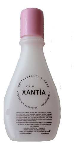 Quitaesmalte Para Uñas Xantia Por Menor-60ml