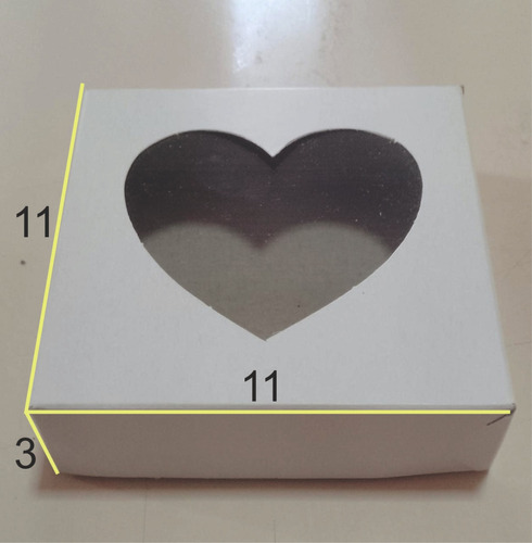 Caja Visor, Base 11x11 Alto 3  (pack X 50)