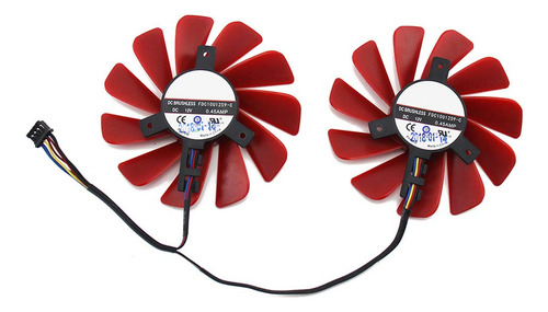 2 Ventiladores Rx-570-rs Rx-580-rs Fd10u12s9-c De 85 Mm Para