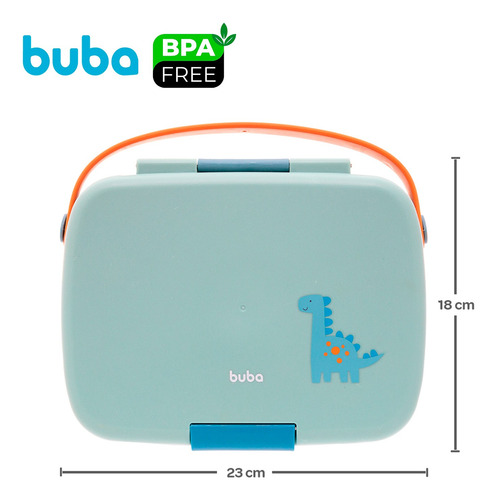 Lancheira Bento Box Com Talheres E Divisórias Magic Buba