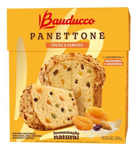 PANETTONE LIMÃO SICILIANO E PASSAS BAUDUCCO 500G