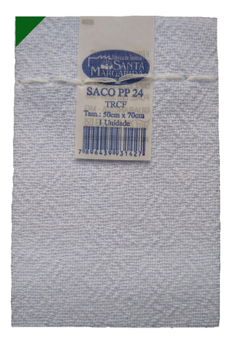 Pano De Chão Saco Duplo Alvejado Pp24 50x70cm Atacado 20 Un Cor Branco