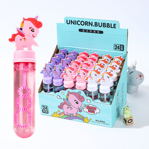 Burbujas Burbujeros Unicornio Para Niñas 100 Ml 24 Piezas Color Mixto Al Azar