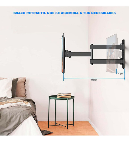 Soporte Vesa Tv Monitor Articulado 14-42 Pulgadas Pantalla