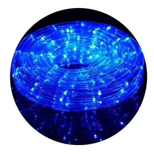 Manguera De Luz Led Colores Varios 10 Mts Exter/inter Piu Color De Las Luces Azul