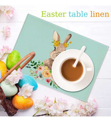 Ba Plaus De Conejito Pascua De Pascua Plaus Mats De Comedor