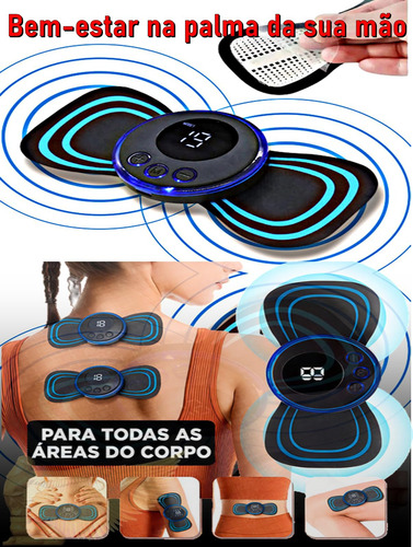 Kit 3 Masajeador Portátil Recargable For Dolor De Cuello Y