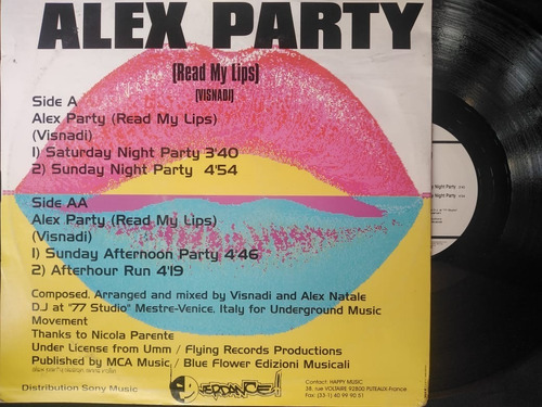 Alex Party - Alex Party (read My Lips) Saturday Night Party (Usado)