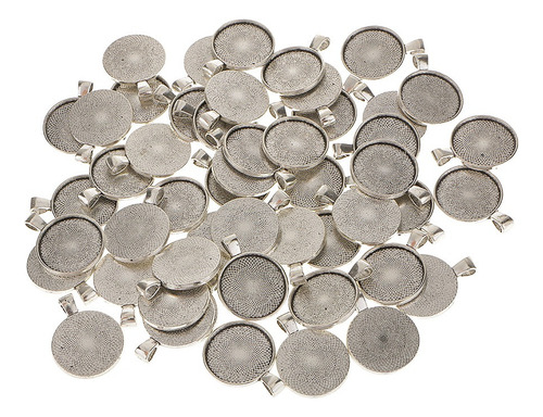 I 70 Piezas Mezcladas En Blanco Redondo Bisel Bandeja Base