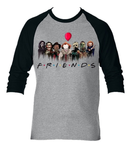 Camiseta  Friends Terror Camibuso Manga Larga