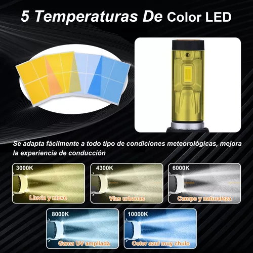 2 un. bombillas LED H11 para reemplazar luz halógena 4300K lámpara  antiniebla co